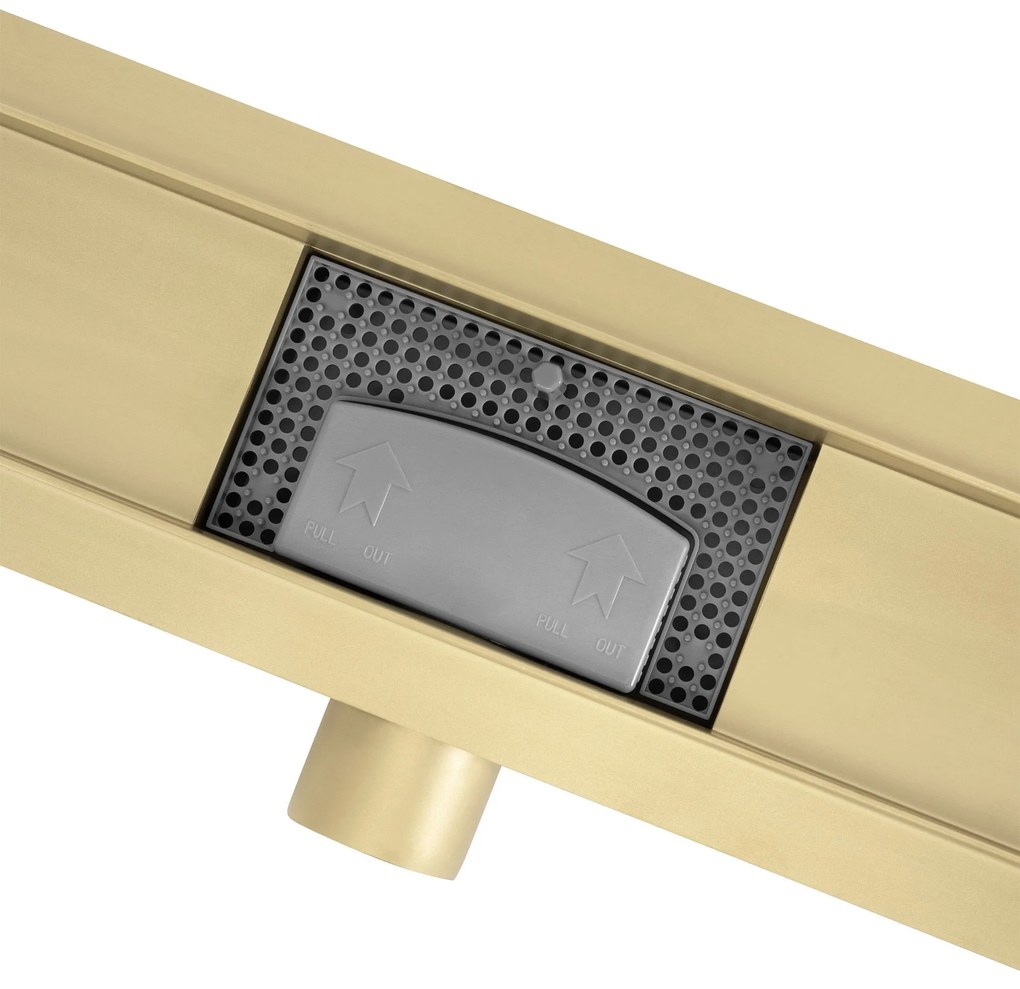Линеен отводнител Rea Neox brush gold 50