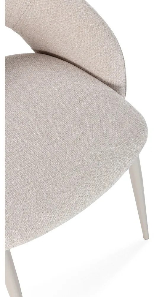 Бежови тапицирани трапезни столове в комплект 2 бр. Lia – Marckeric