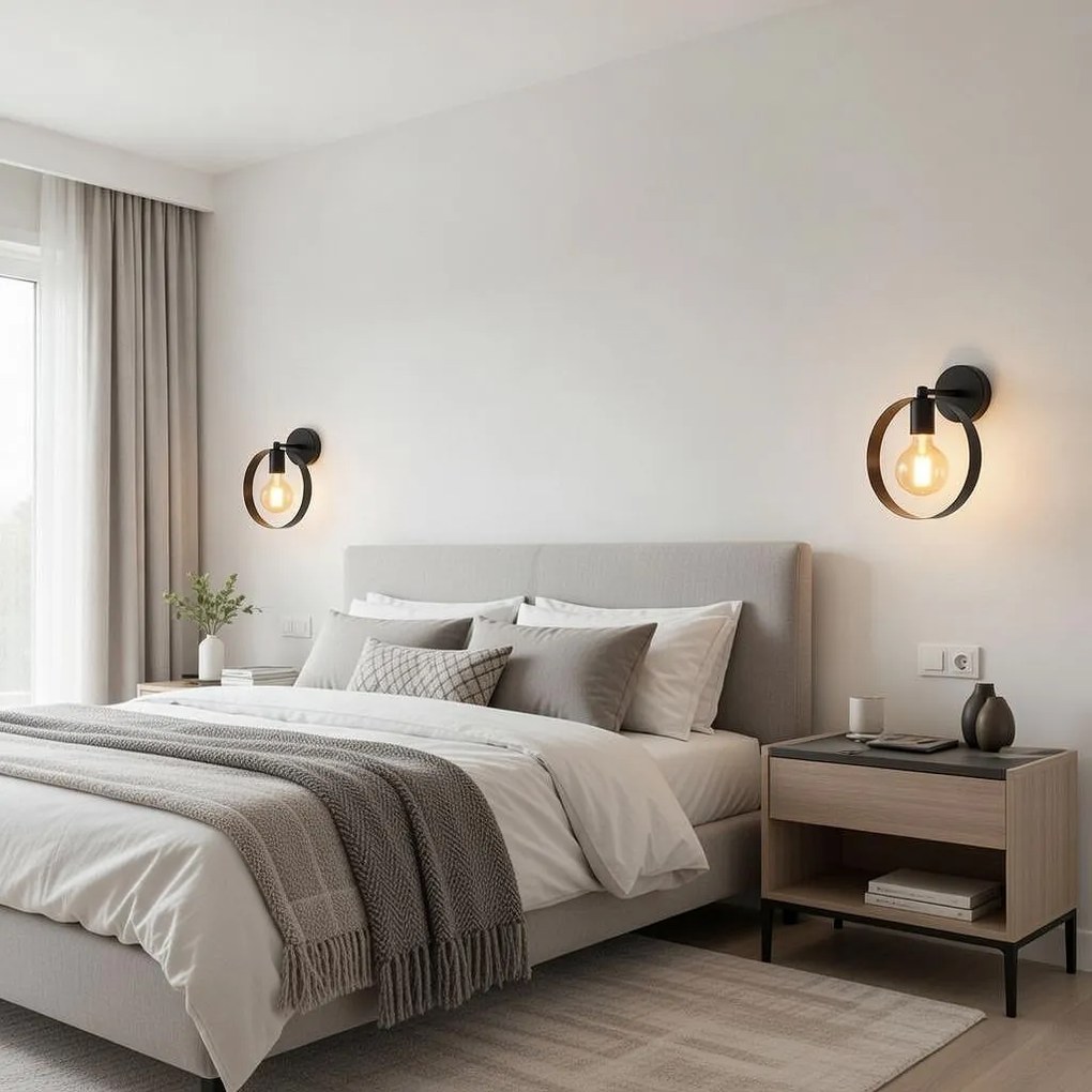 Аплик МАРТИС S, черен, 1xE27