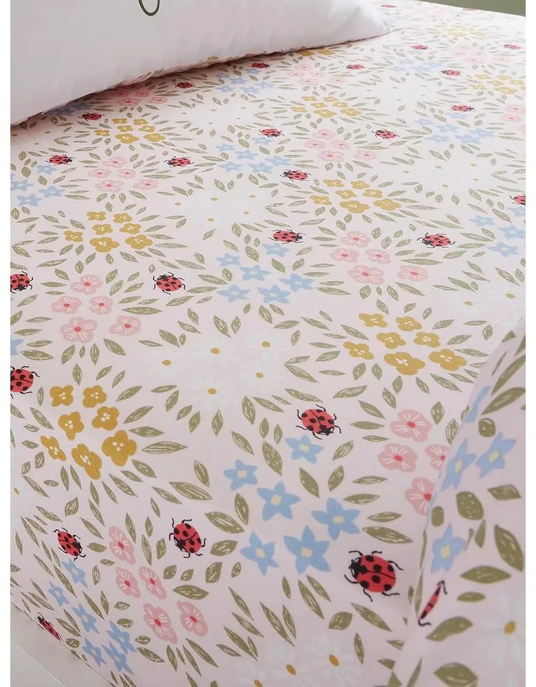 Разтегателен детски чаршаф за единично легло 90x190 cm Garden Animals - RHS
