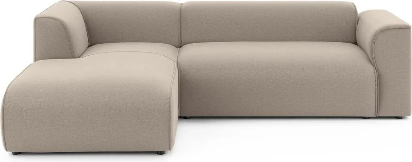 Светлокафяв ъглов диван (ляв ъгъл) Merid – Ropez