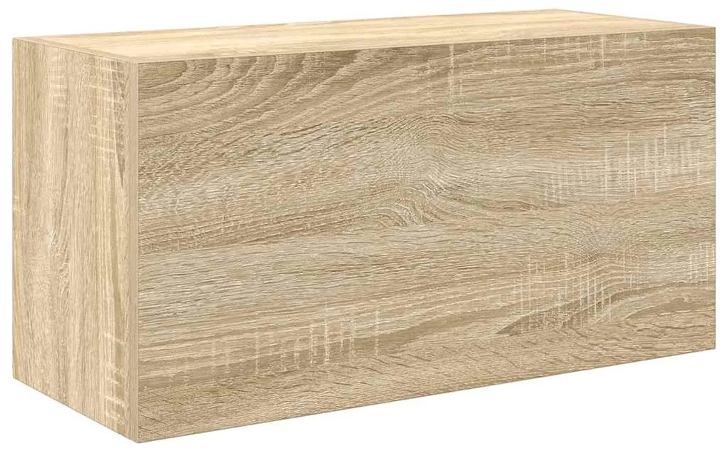 860060 vidaXL Стенен шкаф за баня, дъб сонома, 60x25x30 см, инженерно дърво