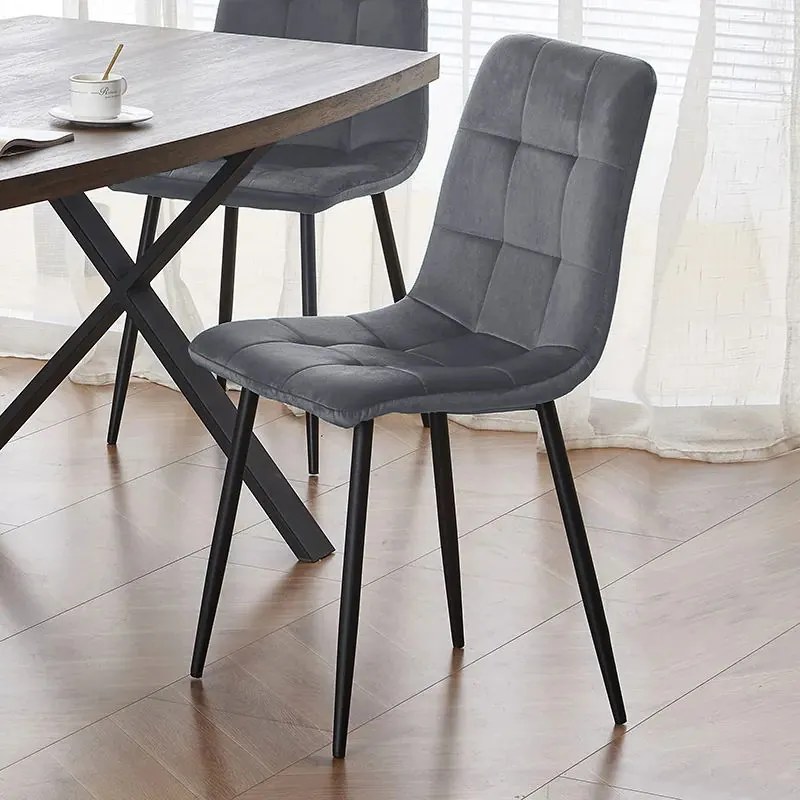 Кухненски стол Mona-Сив (4) парчета