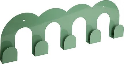 Закачалка за стена atmosphera Callista, 5 куки, Метал, Зелен, 50 cm