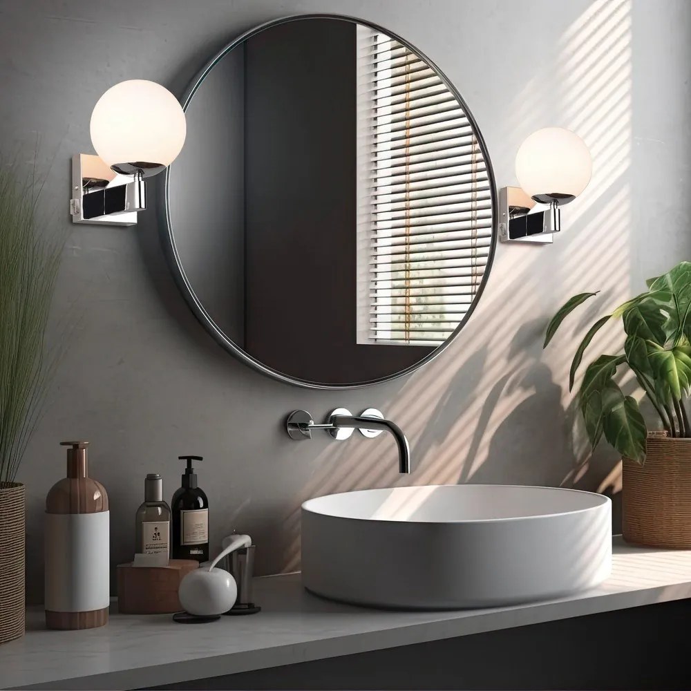 Стенна лампа в сребрист цвят ø 14 cm Kula – Trio