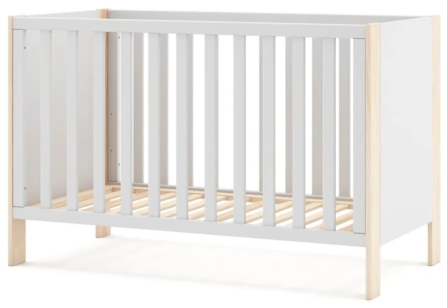 Бяло/естествено детско легло 60x120 cm Esteban - Marckeric