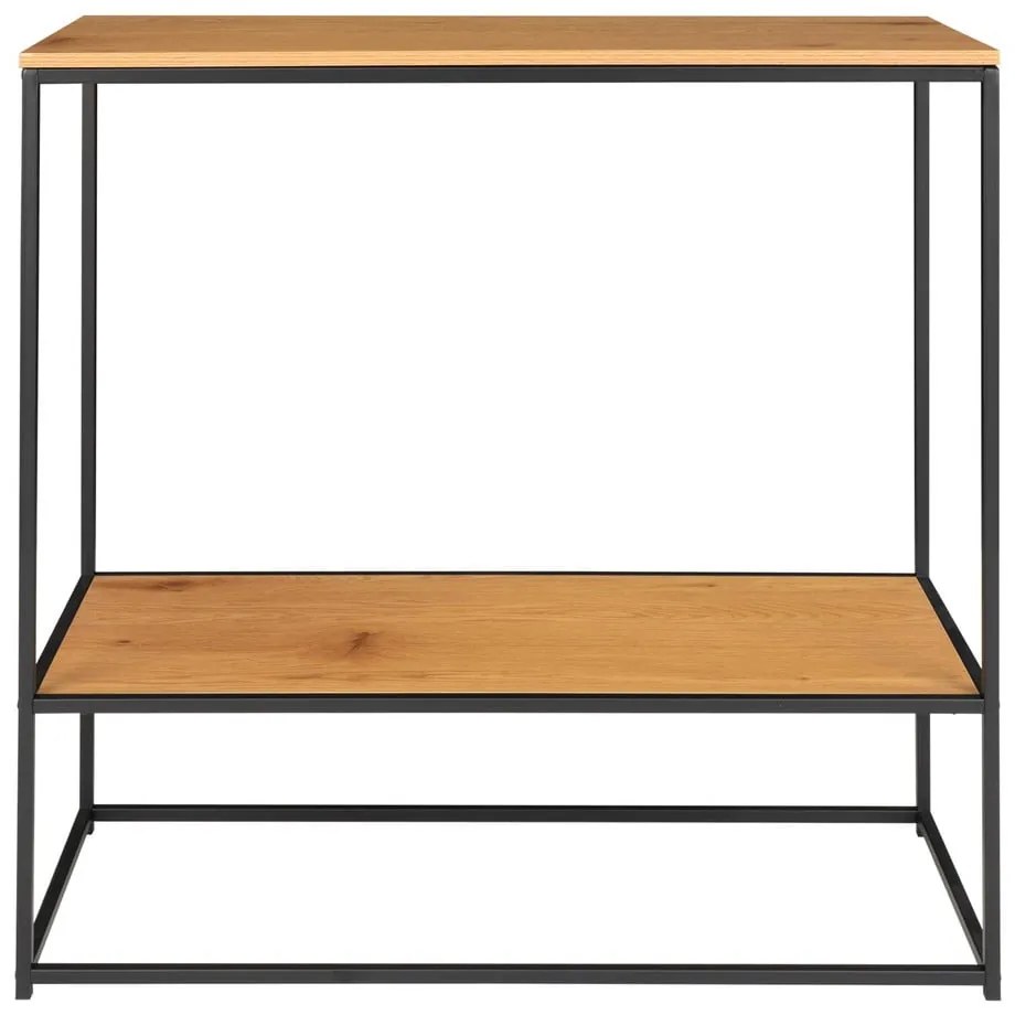 Конзолна маса с плот в дъбов декор в естествен цвят 80x36 cm Vita - House Nordic