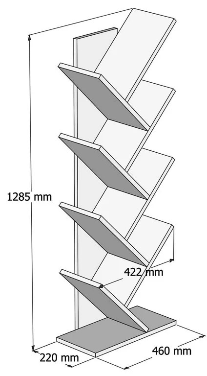 Библиотека Липтус 197-000199 цвят дъб