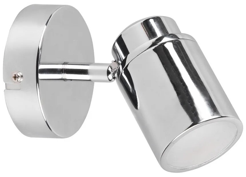 Метален прожектор в лъскаво-сребрист цвят 10x9 cm Angelo - Trio