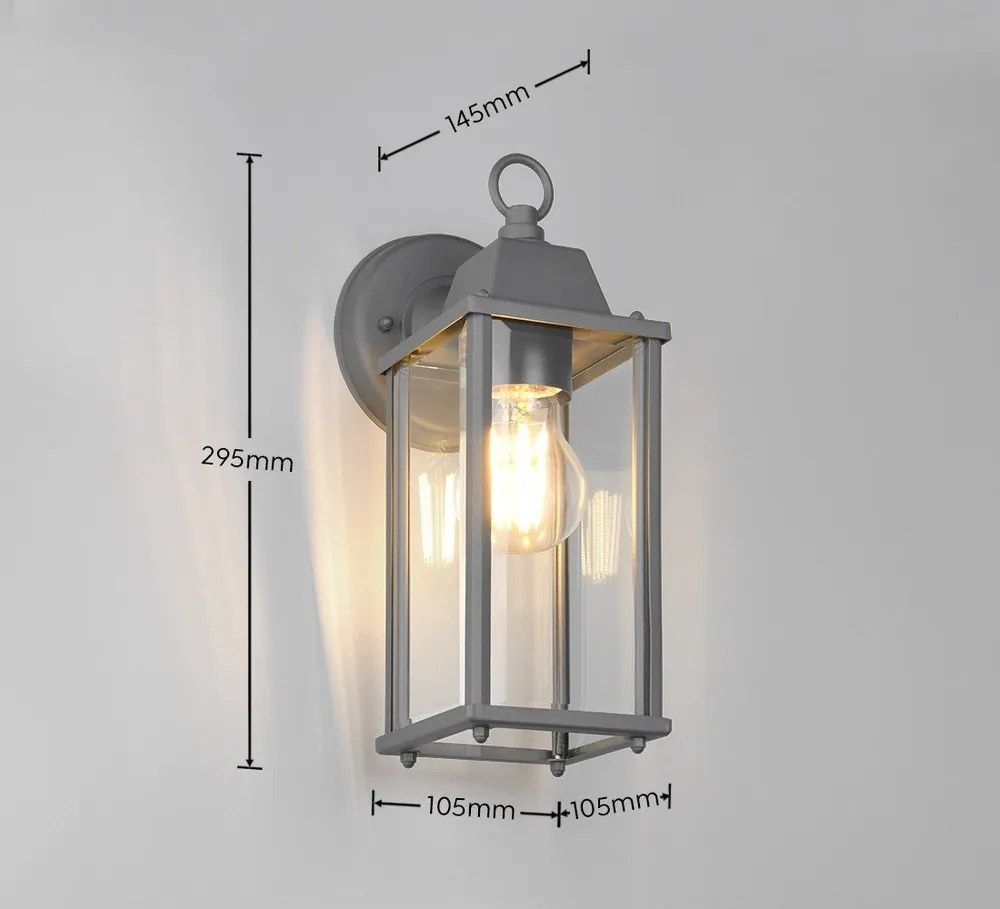 Стенно външно осветително тяло (височина 29 cm) Olona - Trio