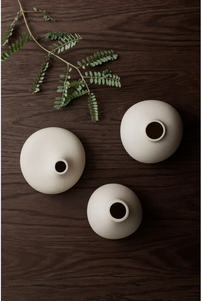 Комплект от 3 бели миниатюрни вази Nona - Blomus