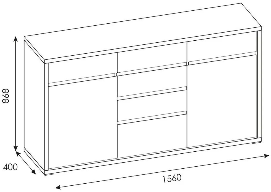 Бюфет Stockholm 2D6S