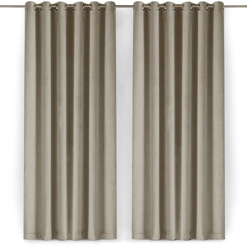Бежова затъмняваща завеса 200x225 cm Velto – Filumi