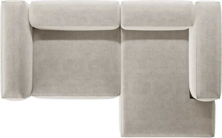 Бежов ъглов диван (десен ъгъл) Bergamo – Cosmopolitan Design