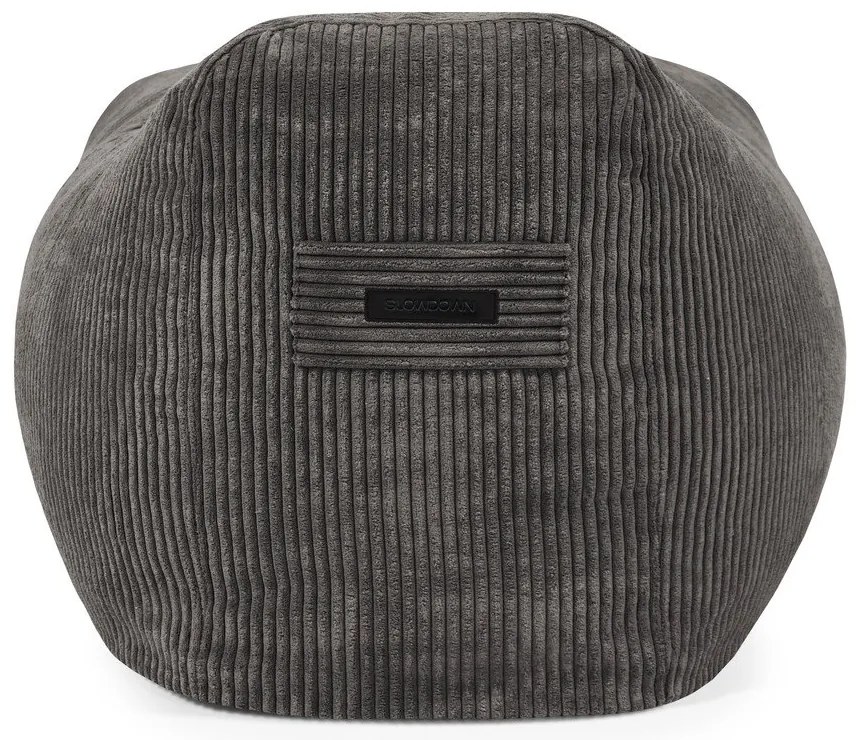 Пуф от рипсено кадифе в тухлен цвят Snug 130 – SLOWDOWN