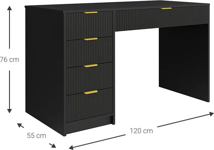 Тоалетка Allegro-Черна