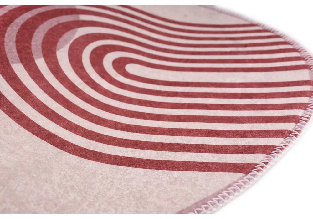 Лилав/сив кръгъл килим ø 160 cm - Vitaus