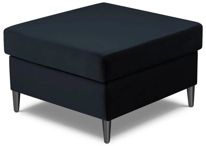 Тъмносиня кадифена табуретка Kyoto – Cosmopolitan Design