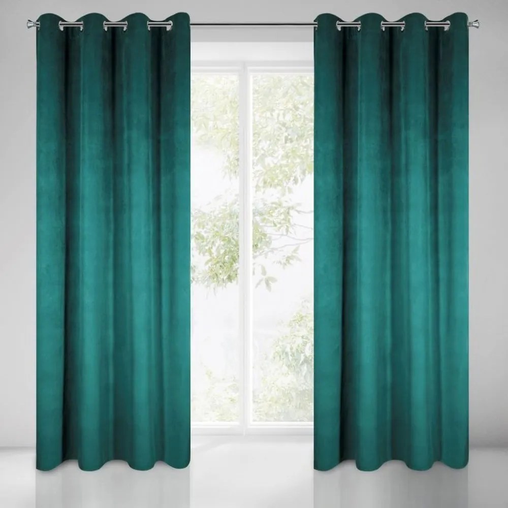 Едноцветна кадифена завеса с висока степен на затъмнение 140 x 250 cm