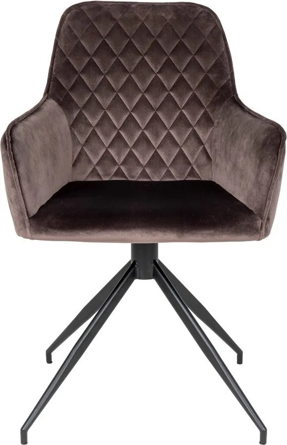 Кафяв тапициран трапезен стол Harbo – House Nordic