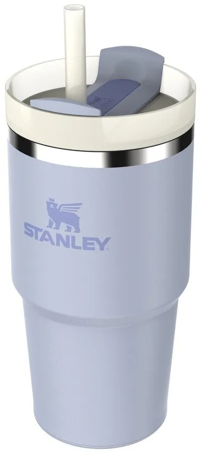 Лилав термос със сламка от неръждаема стомана 600 ml Quencher H2.0 FlowState Tumbler Dew Drop – Stanley