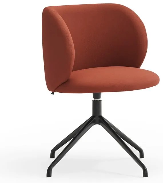 Тапициран трапезен стол в тухлен цвят Mogi – Teulat