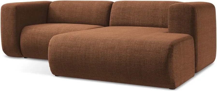 Теракотен ъглов диван (десен ъгъл) Ekahi – Makamii