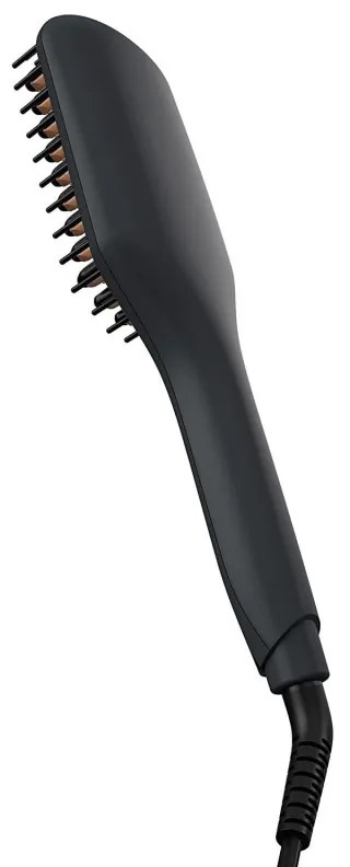 Четка за изправяне на коса Remington CB7400 Straight Brush, 230 C, 3 нива, Керамично покритие, Черен