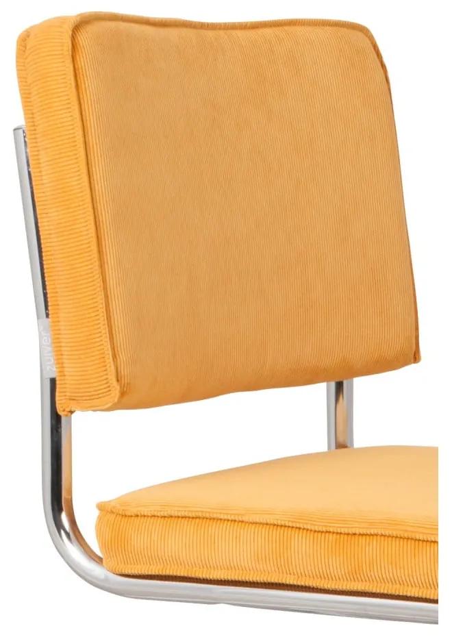 Комплект от 2 жълти стола Ridge Rib - Zuiver