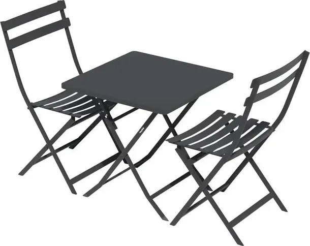 Градинска квадратна маса Hesperide Greensboro, 2 места - Графит