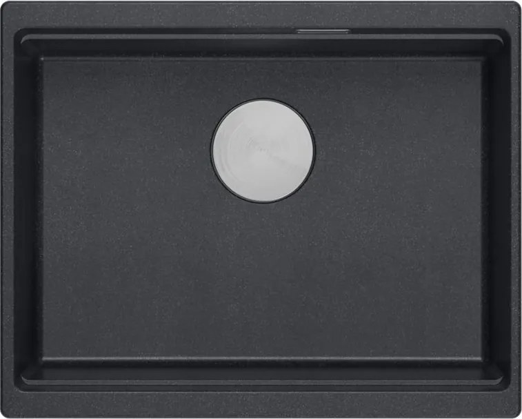 гранитна мивка Logan 100 Black Metallic
