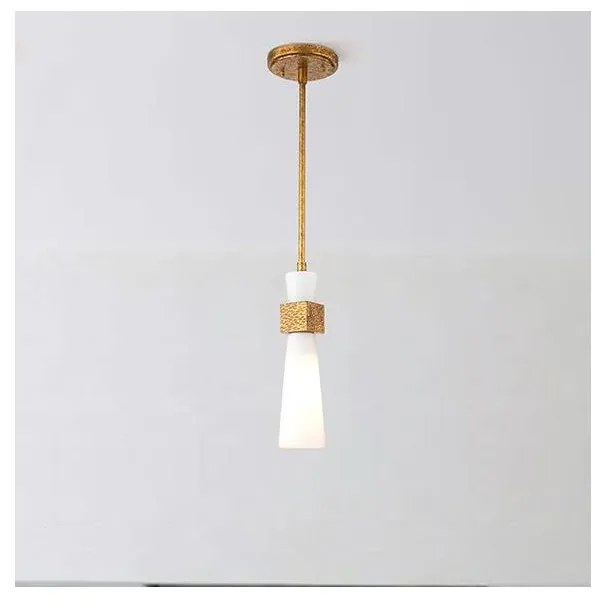 Elstead KRISTY-MP-DG-OPAL - Пендел на тръба KRISTY 1xE27/40W/230V диам. 15,2 см, меден