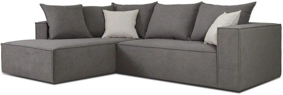 Ъглов диван Opalin-Сиво-Ляво