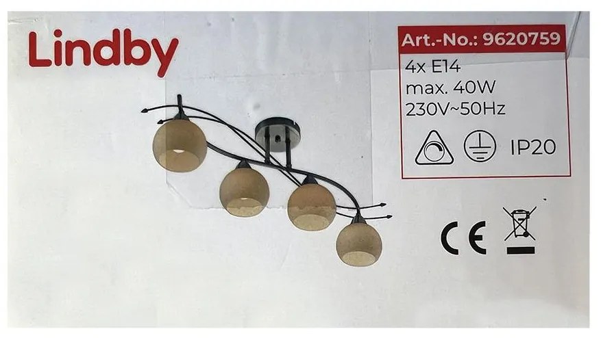 Lindby - Спот LEANDA 4xE14/40W/230V