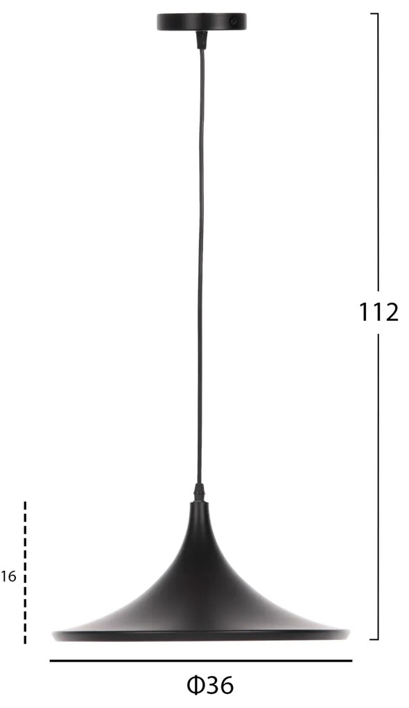 Лампа HM4133 черен цвят