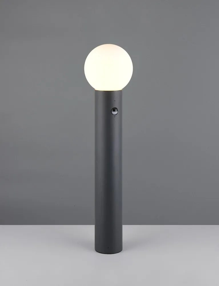 Колонно външно осветително тяло със сензор за движение ø 18 cm Mures – Trio