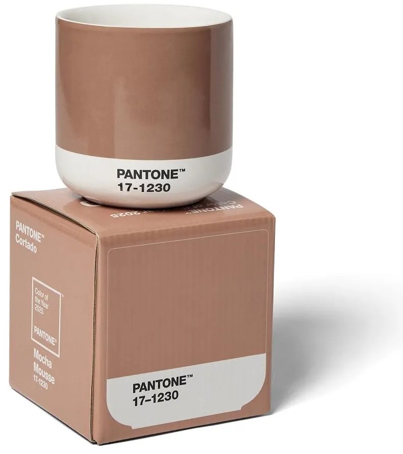 Светлокафява керамична чаша 175 ml Cortado Mocha Mousse 17-1230 – Pantone