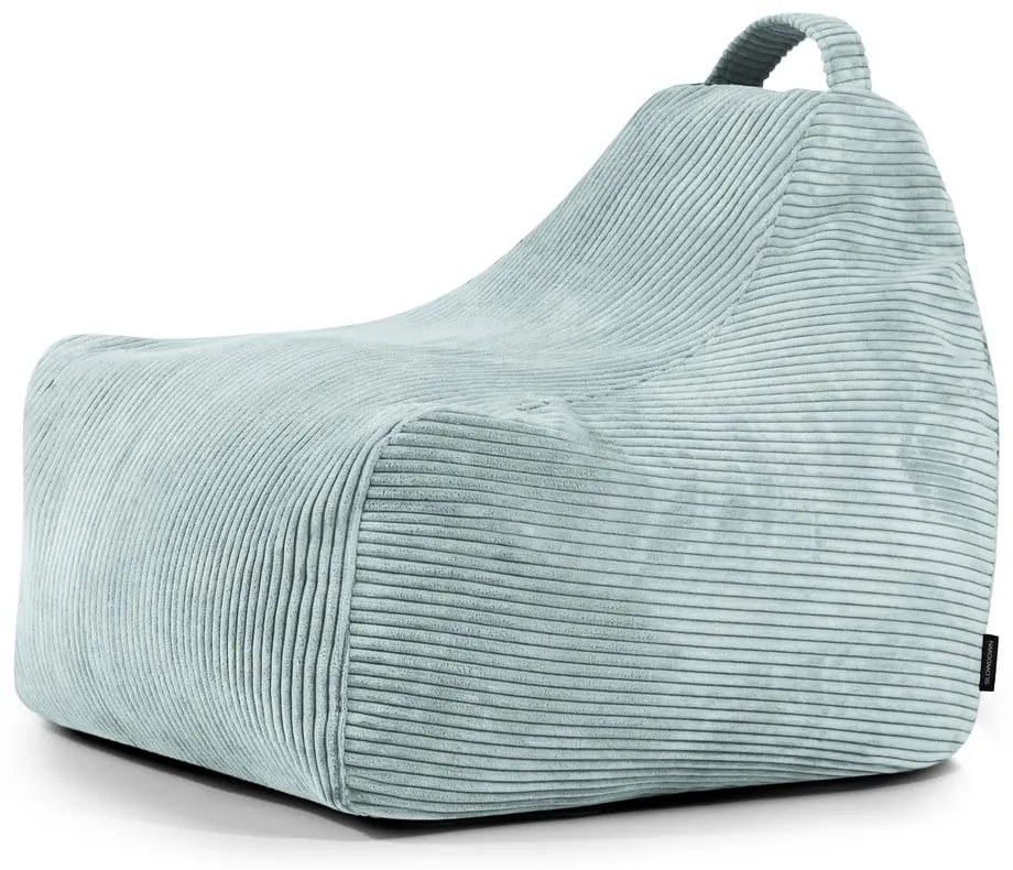 Детски пуф от рипсено кадифе в цвят мента Game Amuse – SLOWDOWN