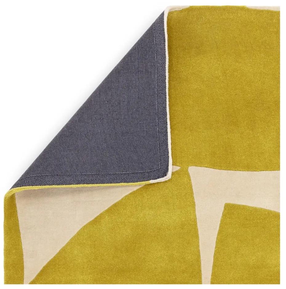 Ръчно изработен килим от рециклирани влакна в цвят жълта охра 120x170 cm Romy – Asiatic Carpets