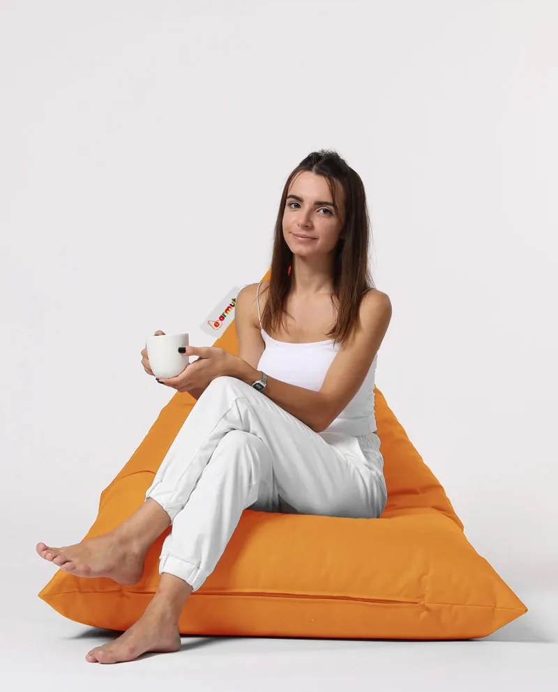 Градински пуф Pyramid Big Bed Pouf, цвят Оранжев