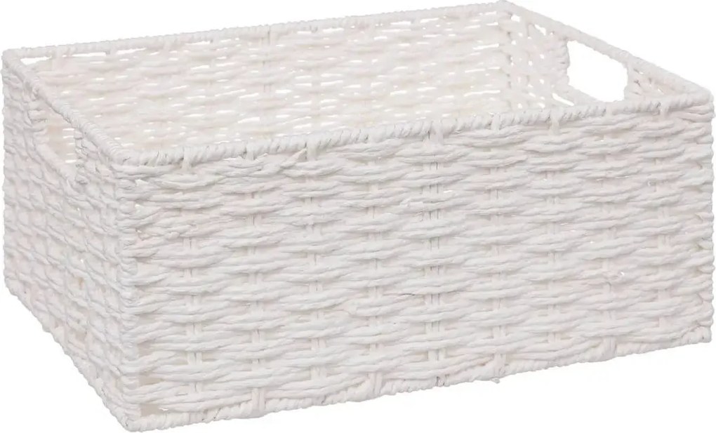 Комплект от 4 коша за съхранение 5five Costa, Хартия, Бели