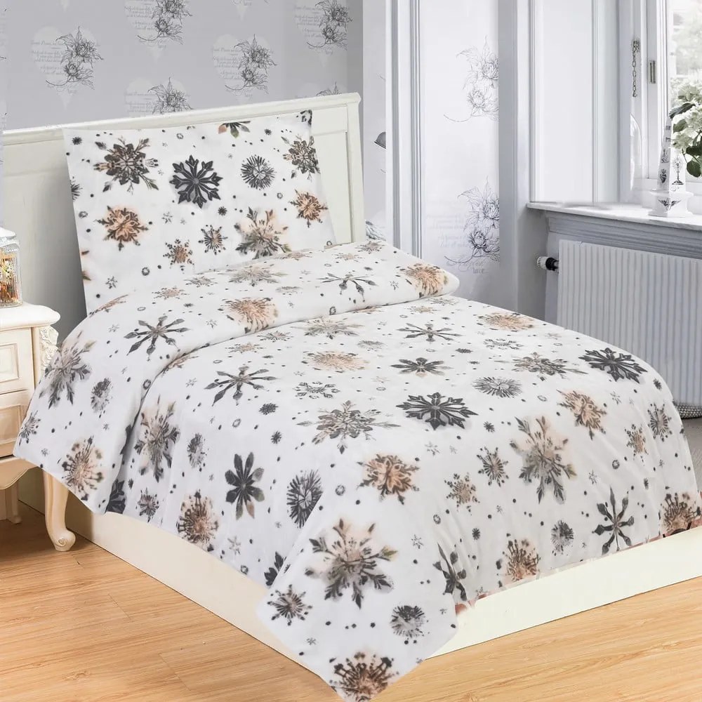 Единично спално бельо от микроплюш 140x200 cm Nord Flake – My House