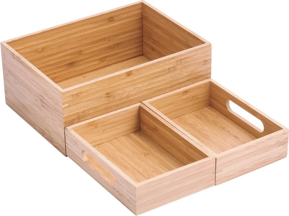 Бамбуков органайзер за козметика в естествен цвят Isalys – MSV