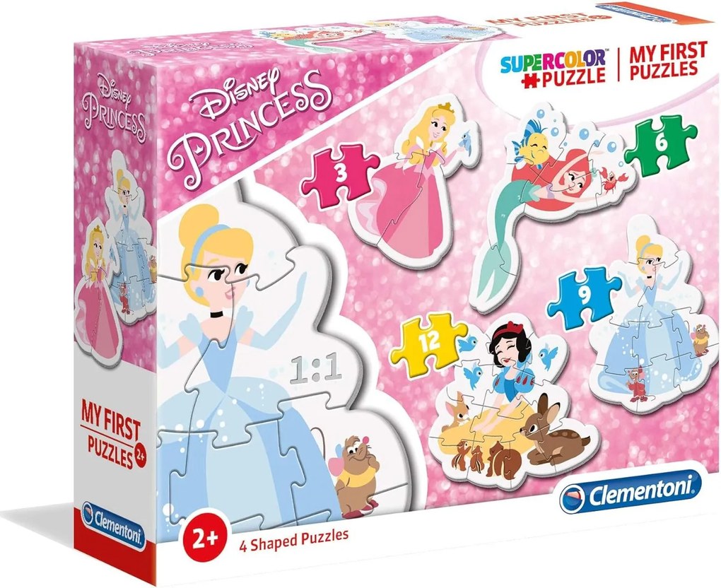 Clementoni - Пъзел My First Puzzle Disney Princess 20813  3+6+9+12ч.