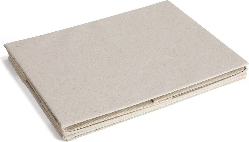 Бежова текстилна кутия за съхранение с капак 31x41x22 cm Soft Storage Medium – Bigso