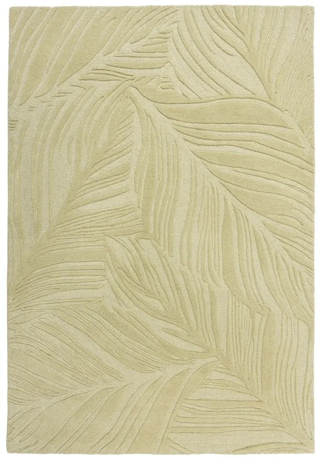 Зелен вълнен килим 200x290 cm Lino Leaf - Flair Rugs