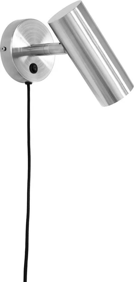 Стоманена стенна лампа за контакт в сребрист цвят Paris – House Nordic