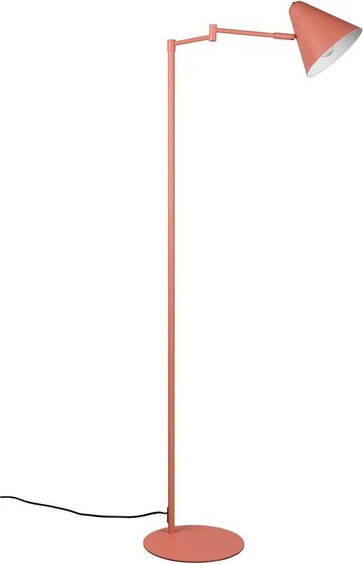 Оранжева подова лампа с огъваща се структура (височина 126,5 cm) Cosima – Trio