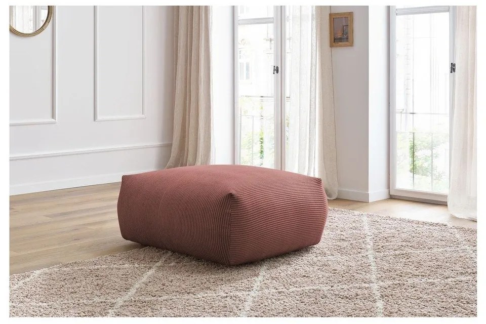 Светлорозова табуретка от рипсено кадифе Voltaire – Bobochic Paris