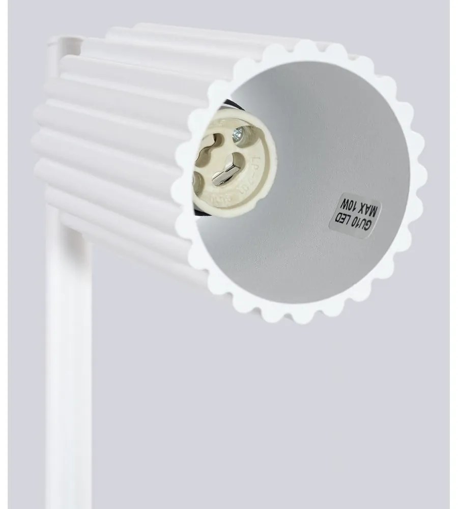 Бяла настолна лампа (височина 43 cm) Gleam – Sollux